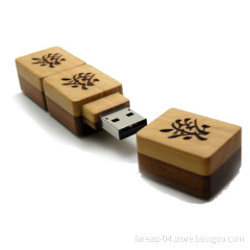 Mahjong Wooden USB Flash Drive Flash Memory Pen Drive